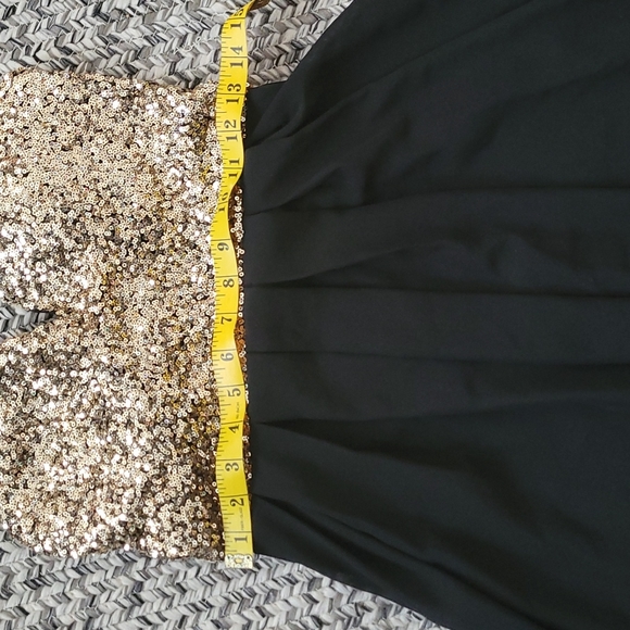XTAREN SEQUIN GOLD AN BLACK MINI DRESS - Picture 8 of 10